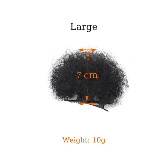 Kids' Clip-On Afro Hair Bun - product view 2