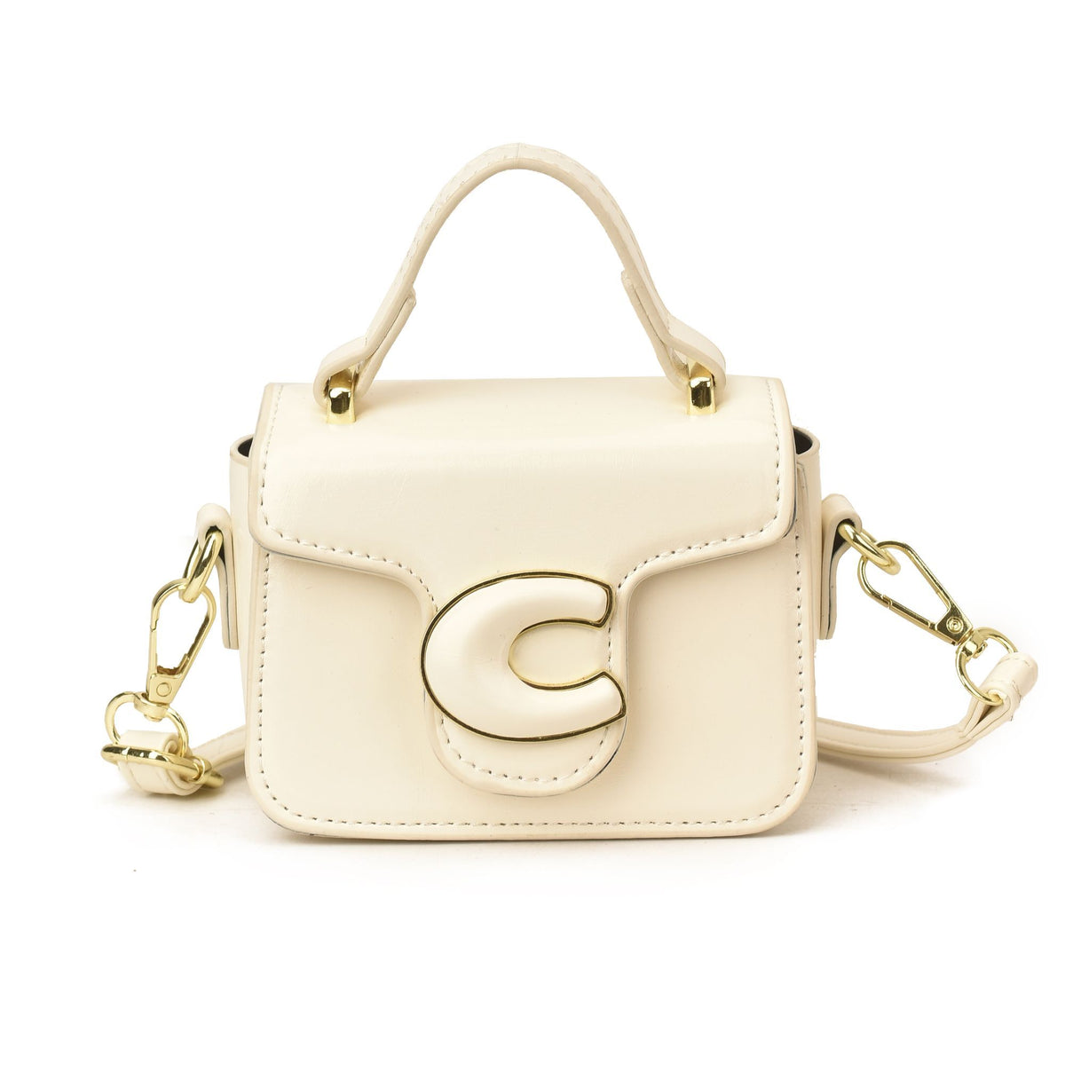 Girls' Mini Square Top-Handle Crossbody Bag