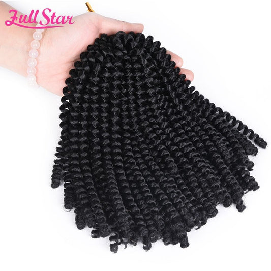 Spring Twist Crochet Hair, 8 Inch - product view 2