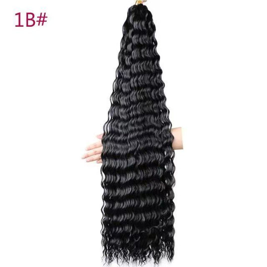 Deep Wave Bulk Braiding Hair, 22 Inch - product view 2