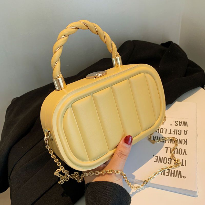 Mini Cosmetic Box Bag With Chain Strap