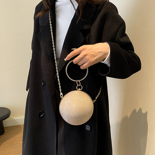 Mini Evening Handbag With Ball Chain