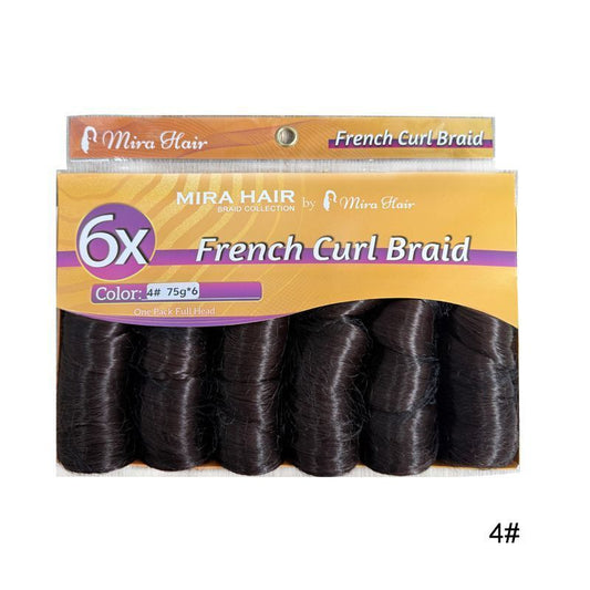 6X French Spiral Curl Crochet Hair - product view 2