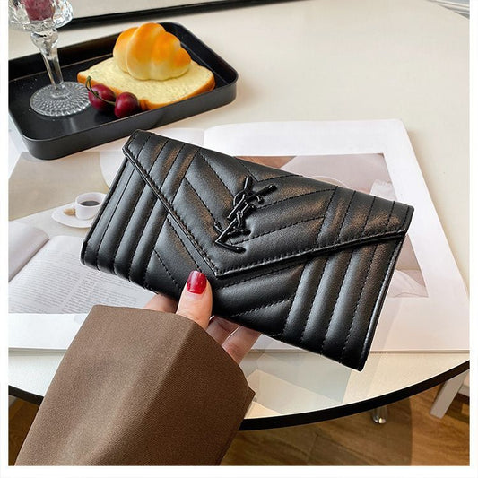 Vertical Quilted Clutch Wallet - product view 2
