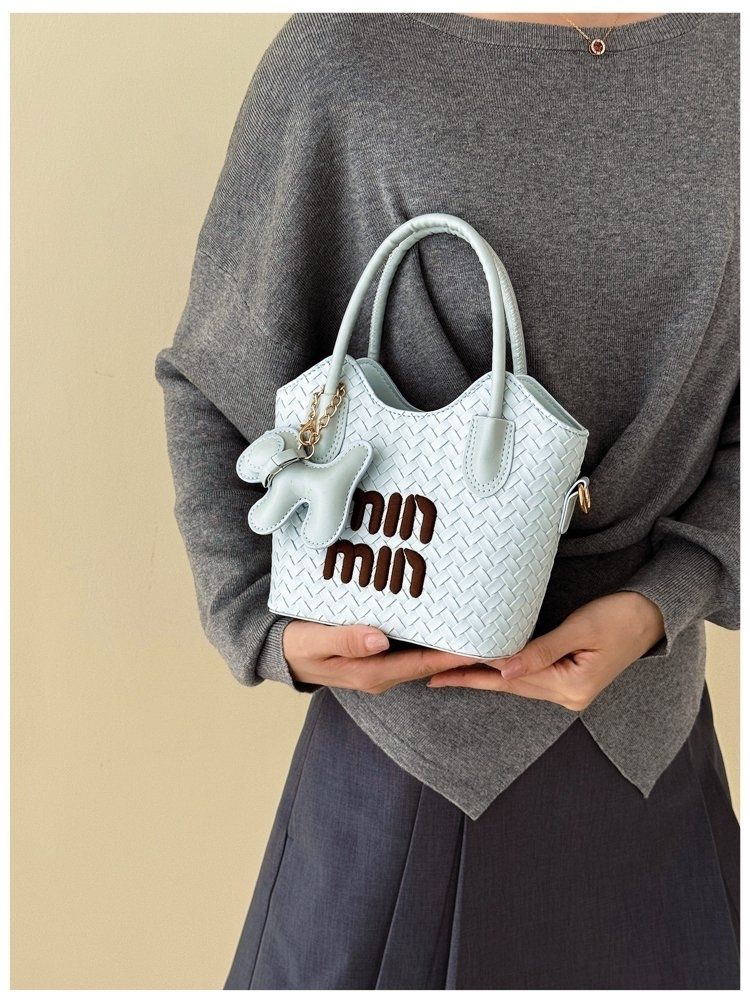 Mini Top-Handle Commuter Bucket Bag