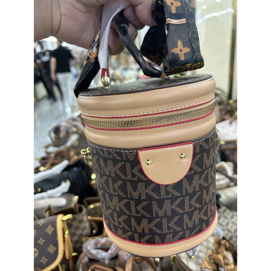 003 Small Cylindrical Top-Handle Bag