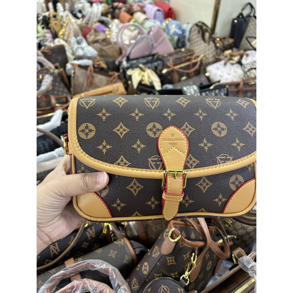 008 Small Buckle Flap Satchel