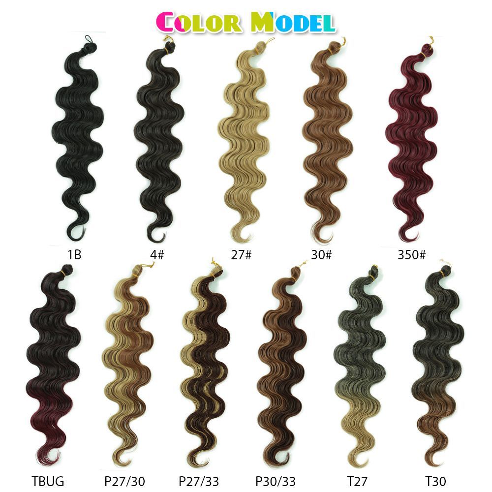 Boho Water Wave Braiding Hair, 24 Inch - product view 1