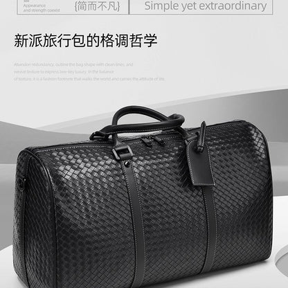 Large-Capacity Woven Travel Duffel Bag