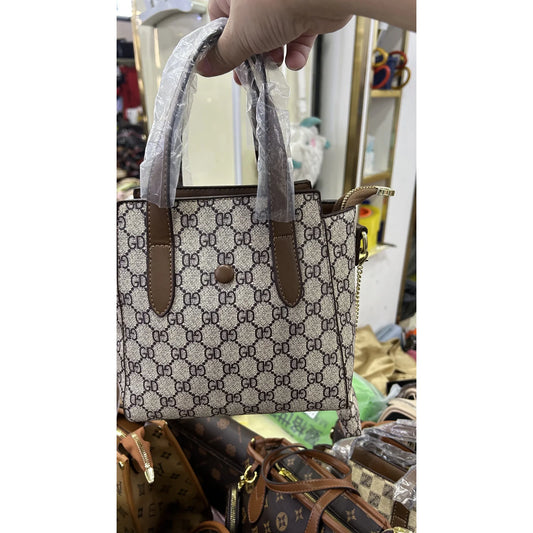 027 Large Patterned Shoulder Shopper
