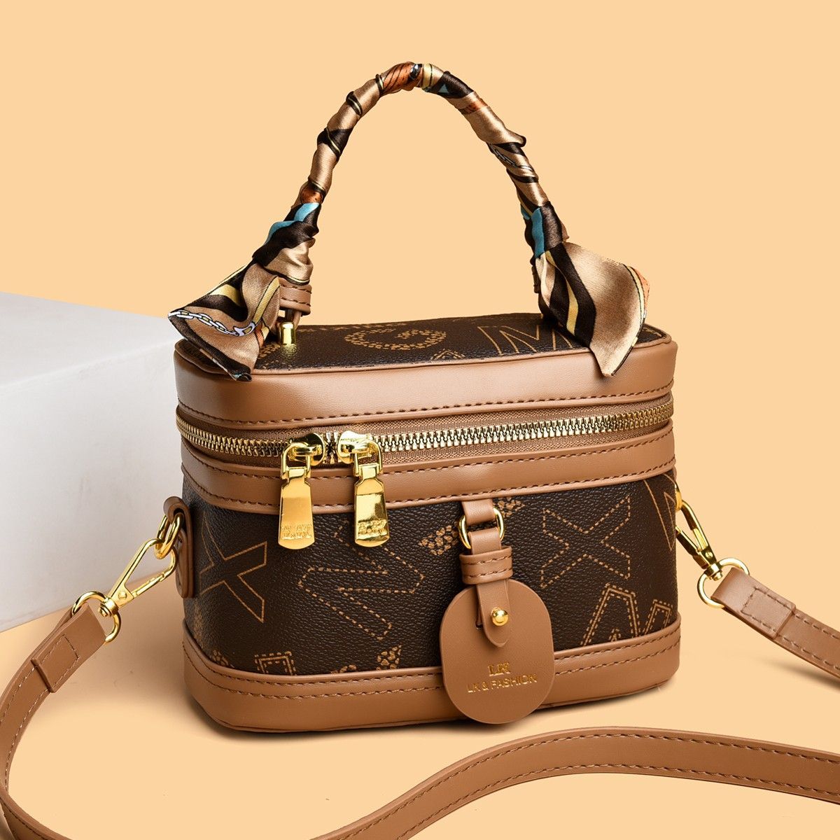 Mini Top-Handle Commuter Bucket Bag