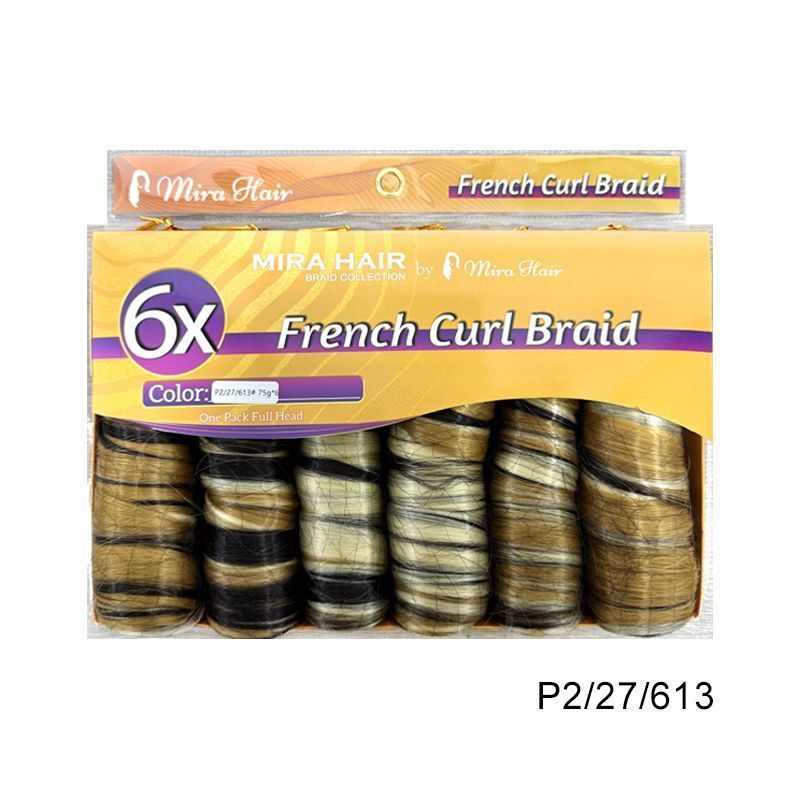 6X French Spiral Curl Crochet Hair - product view 27
