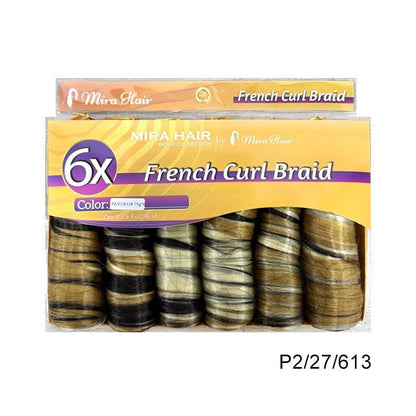6X French Spiral Curl Crochet Hair - product view 27