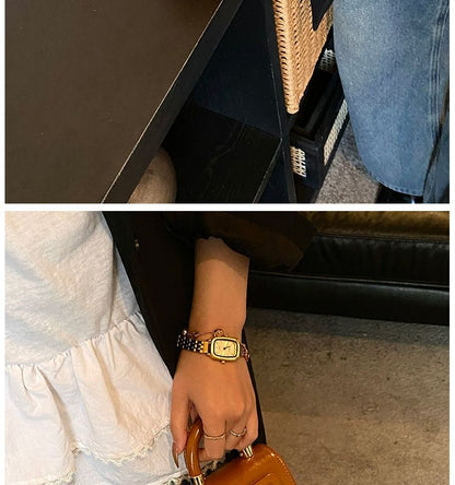 Girls' Solid-Color Mini Square Shoulder Bag