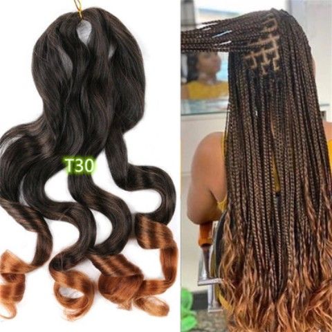 Spiral Curl Bulk Braiding Hair, 22 Inch - product view 2