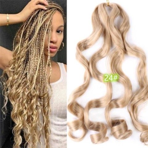 Spiral Curl Bulk Braiding Hair, 22 Inch - product view 6