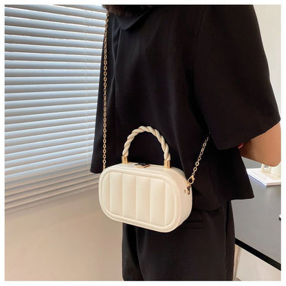 Mini Cosmetic Box Bag With Chain Strap