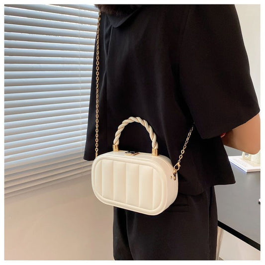 Mini Cosmetic Box Bag With Chain Strap