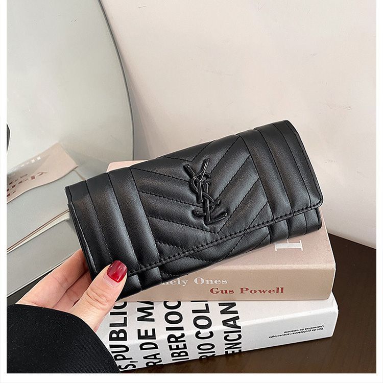 Vertical Quilted Clutch Wallet - product view 4