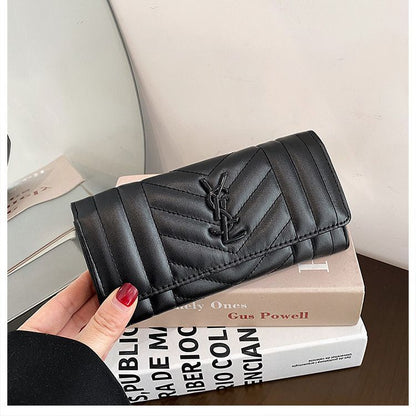 Vertical Quilted Clutch Wallet - product view 4