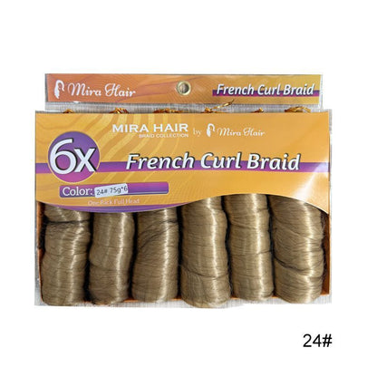 6X French Spiral Curl Crochet Hair - product view 3
