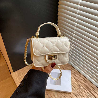Girls' Diamond-Quilted Mini Crossbody Bag