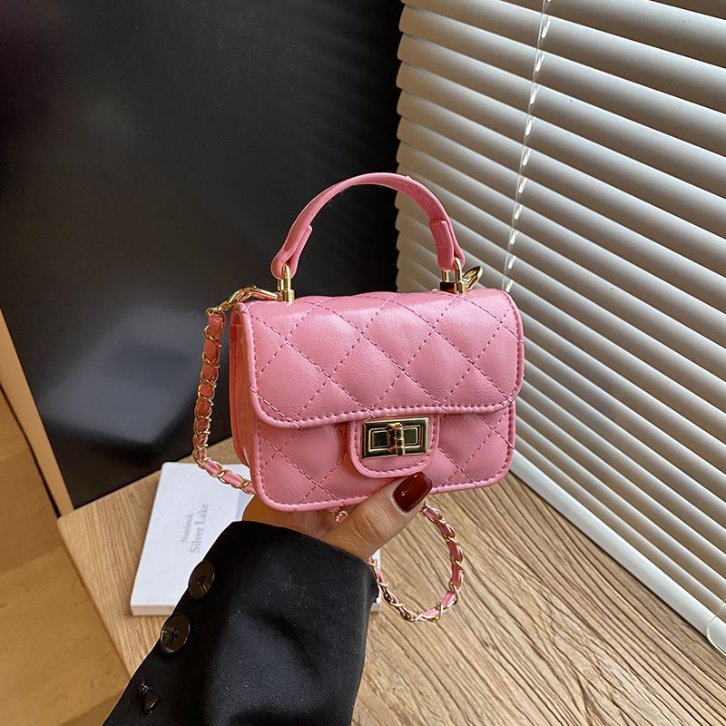 Girls' Diamond-Quilted Mini Crossbody Bag