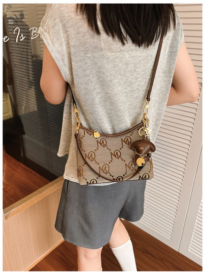 Retro Colorblock Commuter Underarm Bag