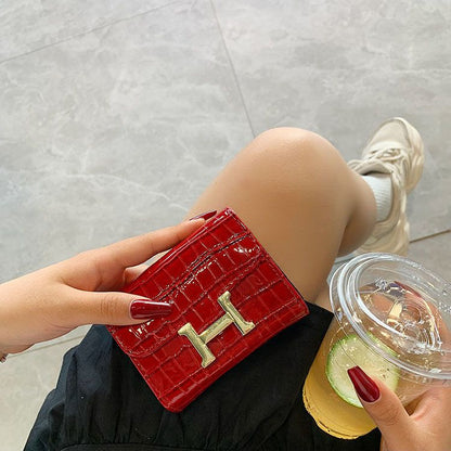 Crocodile-Texture Card Holder - product view 2