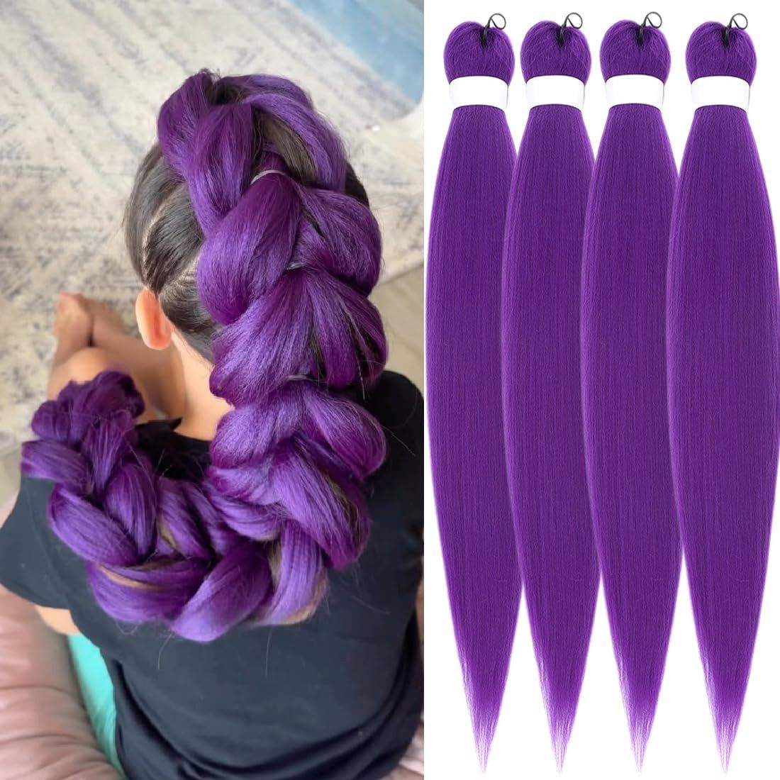 Pre-Stretched Colorful Braiding Hair - product view 1