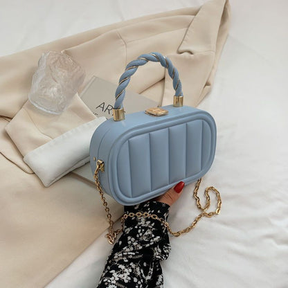 Mini Cosmetic Box Bag With Chain Strap