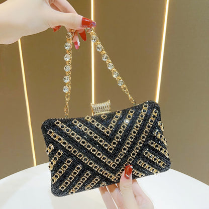 Multicolor Crystal Crossbody Evening Bag