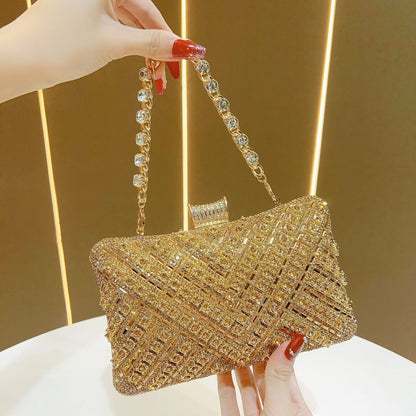 Multicolor Crystal Crossbody Evening Bag