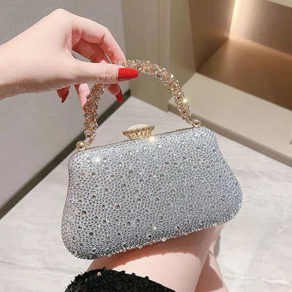 Rhinestone Mini Chain Evening Bag