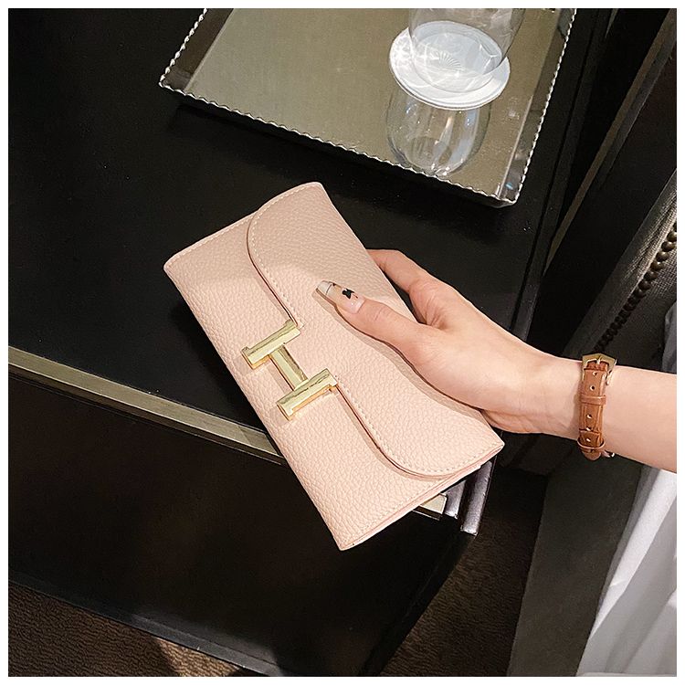 Pebble-Texture Flap Wallet - product view 4