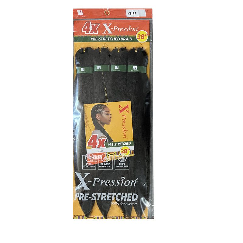 4X Pre-Stretched Braiding Hair, 38 Inch, 250g - product view 4
