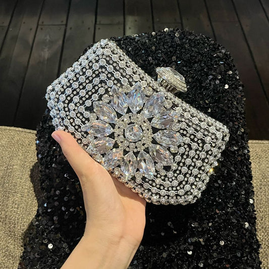 Floral Crystal Evening Clutch