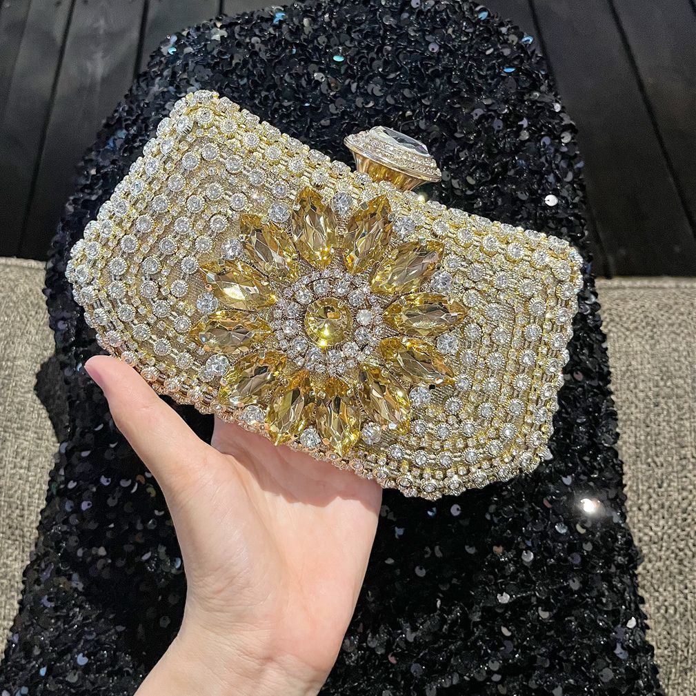 Floral Crystal Evening Clutch