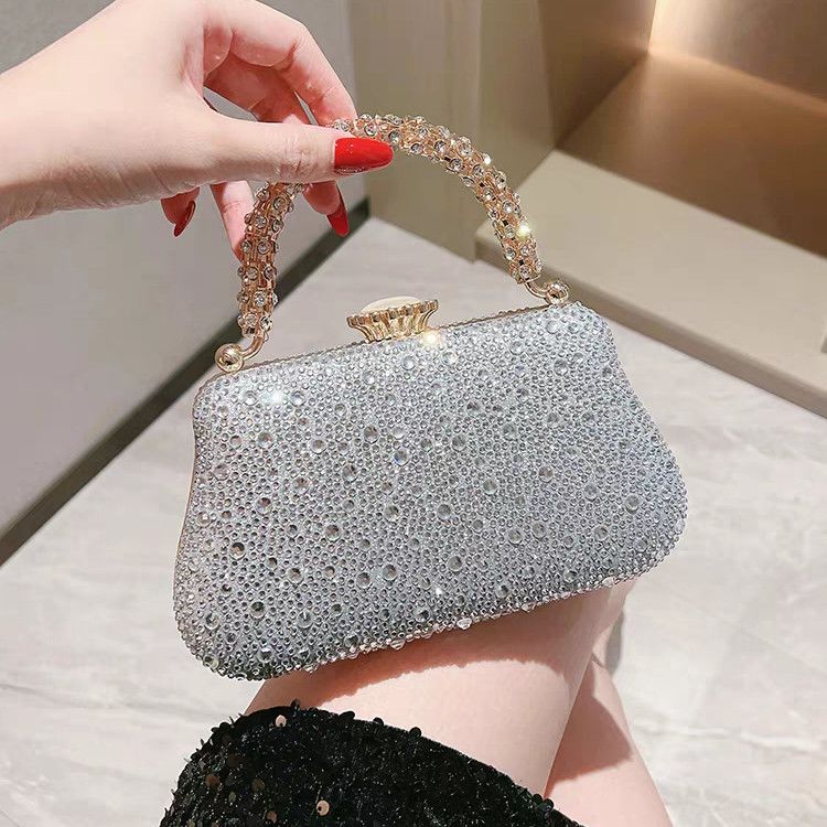 Rhinestone Mini Chain Evening Bag