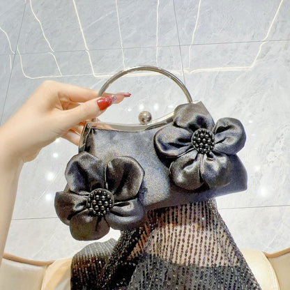 Floral Cloud-Shaped Evening Clutch