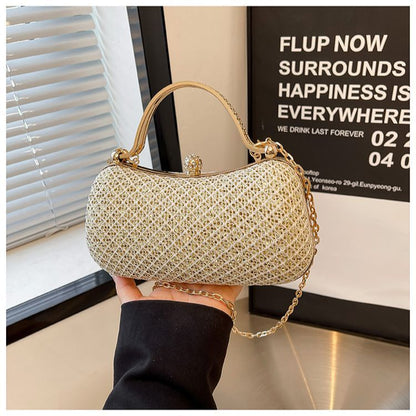Large-Capacity Rhinestone Evening Handbag