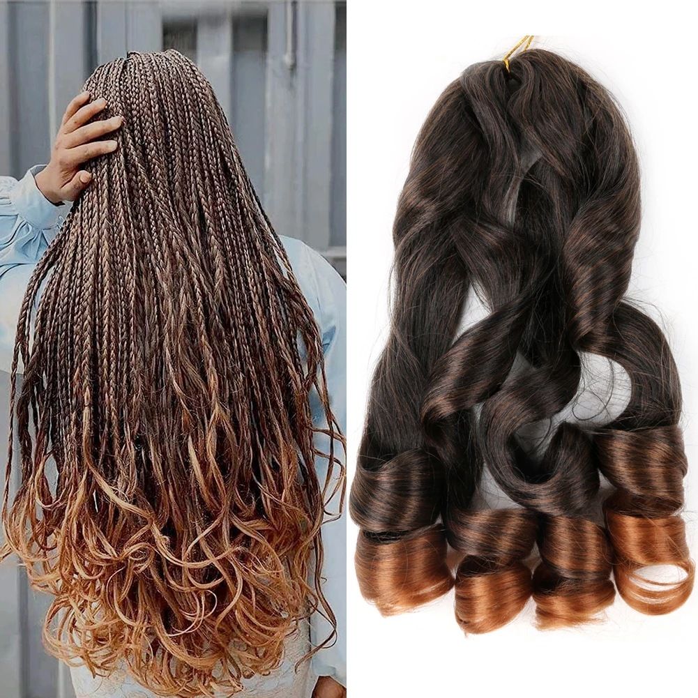 Spiral Curl Bulk Braiding Hair, 22 Inch - product view 1