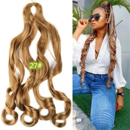 Spiral Curl Bulk Braiding Hair, 22 Inch - product view 22