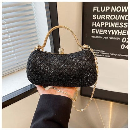 Large-Capacity Rhinestone Evening Handbag