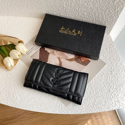 Vertical Quilted Clutch Wallet - product view 1