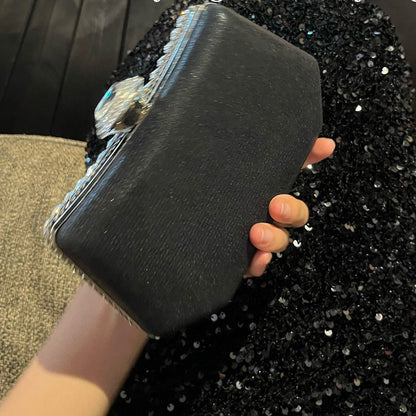 Floral Crystal Evening Clutch