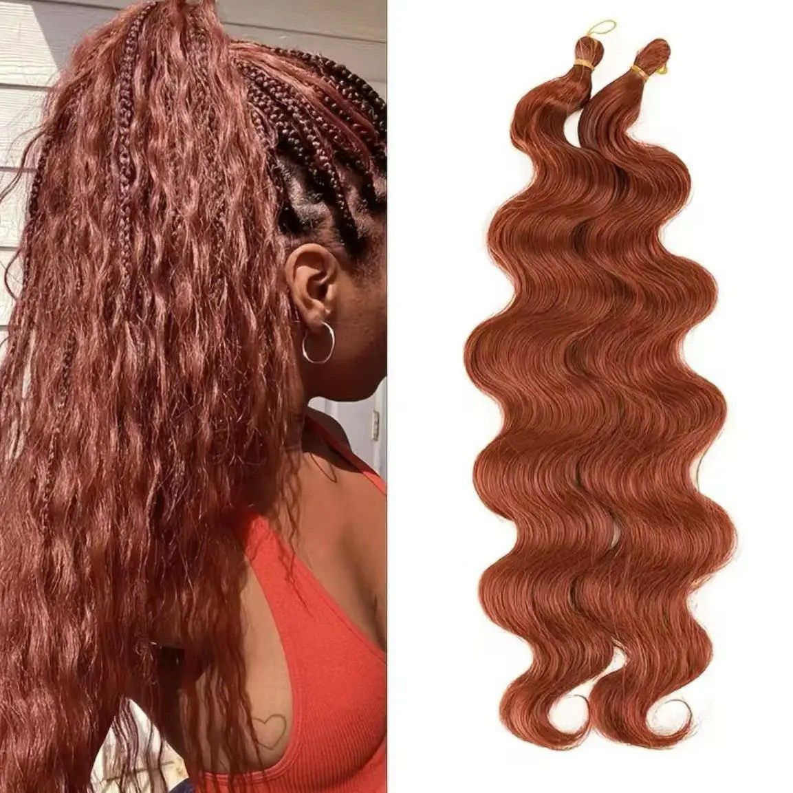 Body Wave Crochet Hair, 24 Inch - product view 4