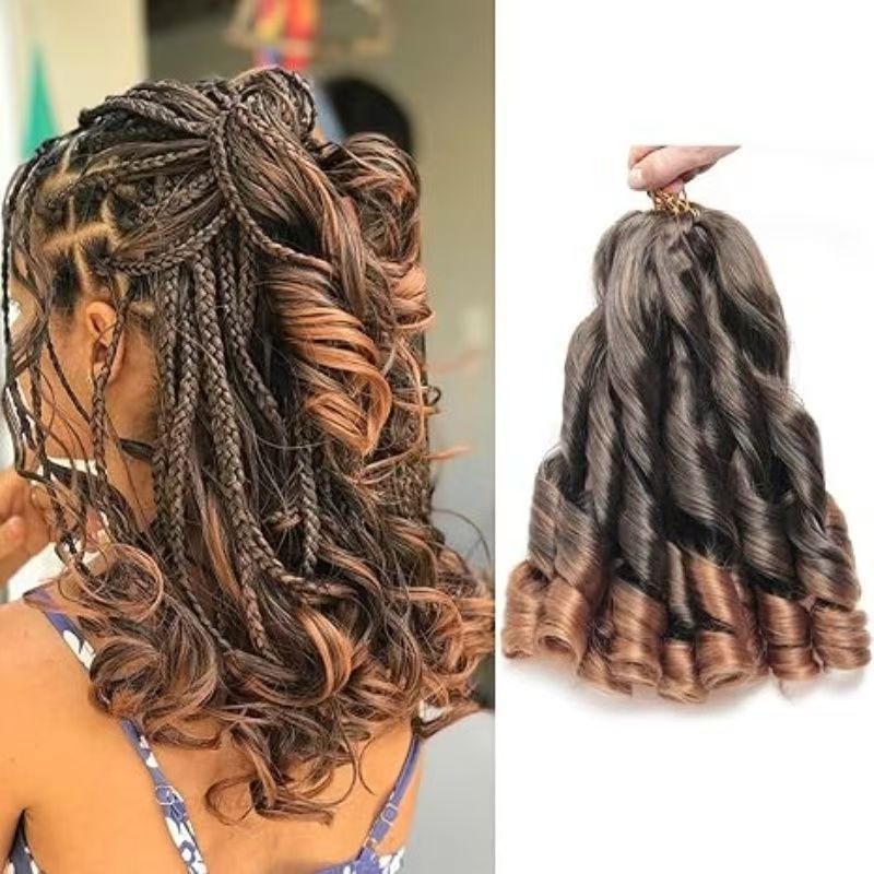 Spiral French Curl Hair, 12 Inch - product view 12