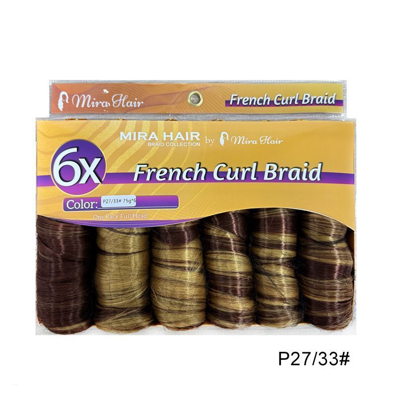 6X French Spiral Curl Crochet Hair - product view 22