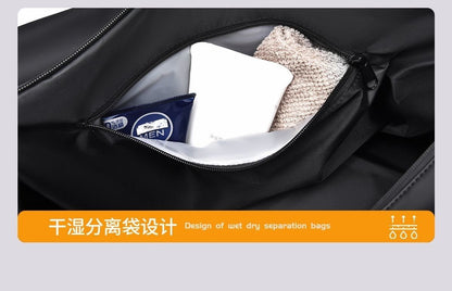 Large-Capacity Sports Travel Bag With Wet-Dry Compartments